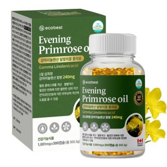 에코베스트 달맞이꽃 종자유 (300캡슐 X 1박스)